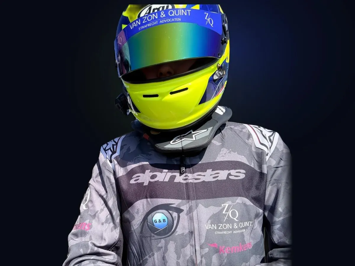 Djayden Klatt in de kart